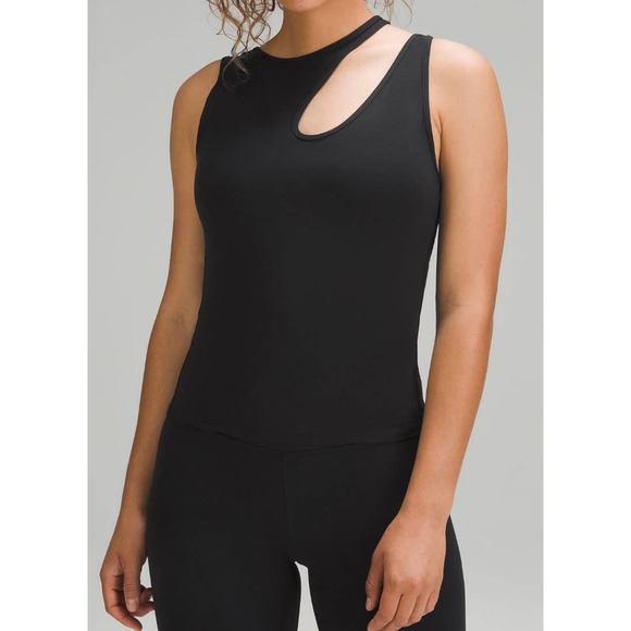 lululemon athletica Tops - NWT, Lululemon, Womens, Shoulder Cut-Out Yoga Tank, Black, Sz 6